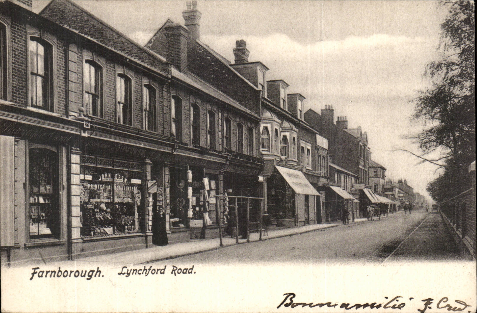 Farnborough. Lynchford Road. — Vue de rue avec commerces — Frith's Series