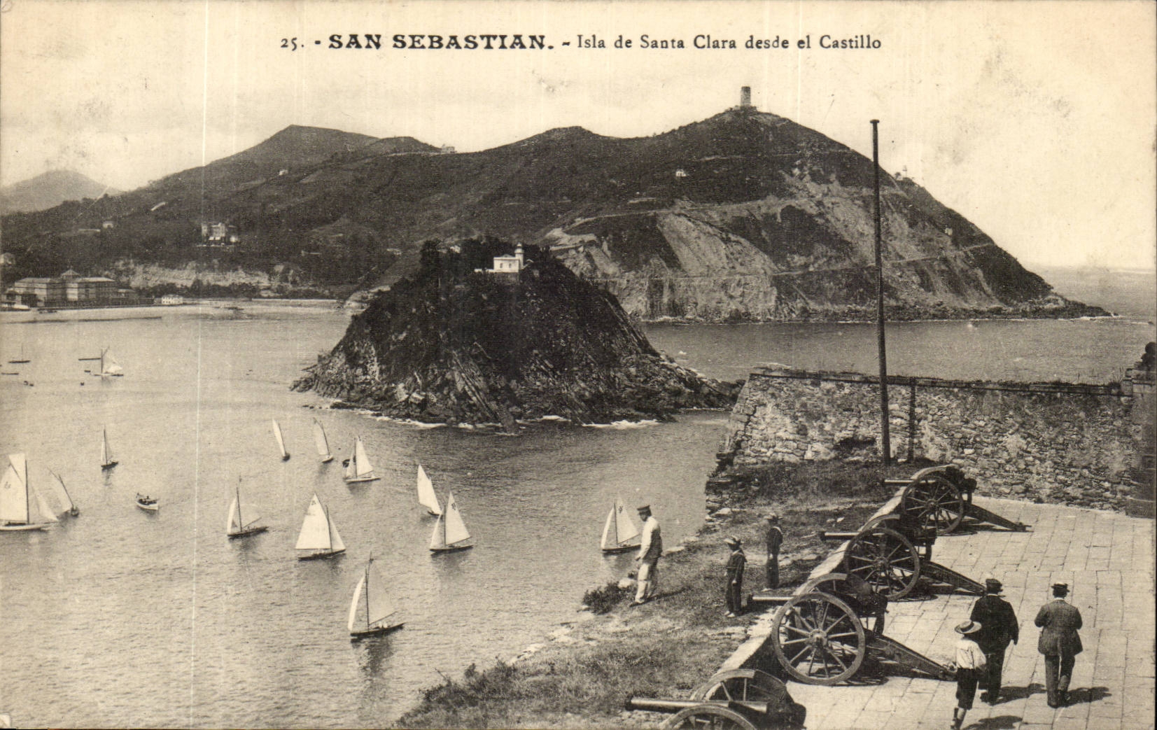 San Sebastián - Isla de Santa Clara desde el Castillo — Edition G. G. Galarraga