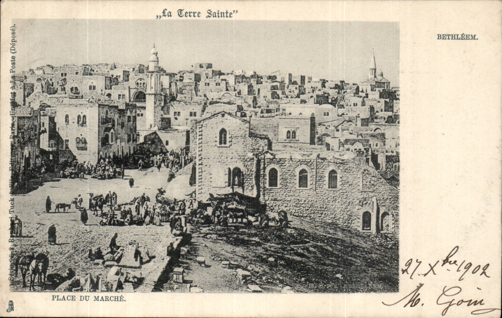 Israel Jerusalem CPA Bethleem Place du marche