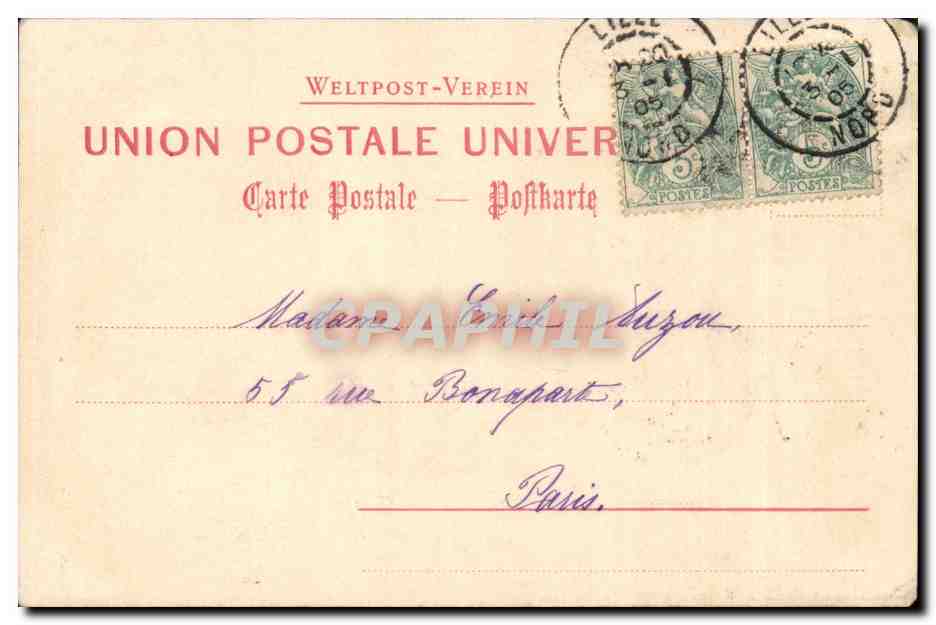 Israel CPA Gruss aus Sichem  — Verso