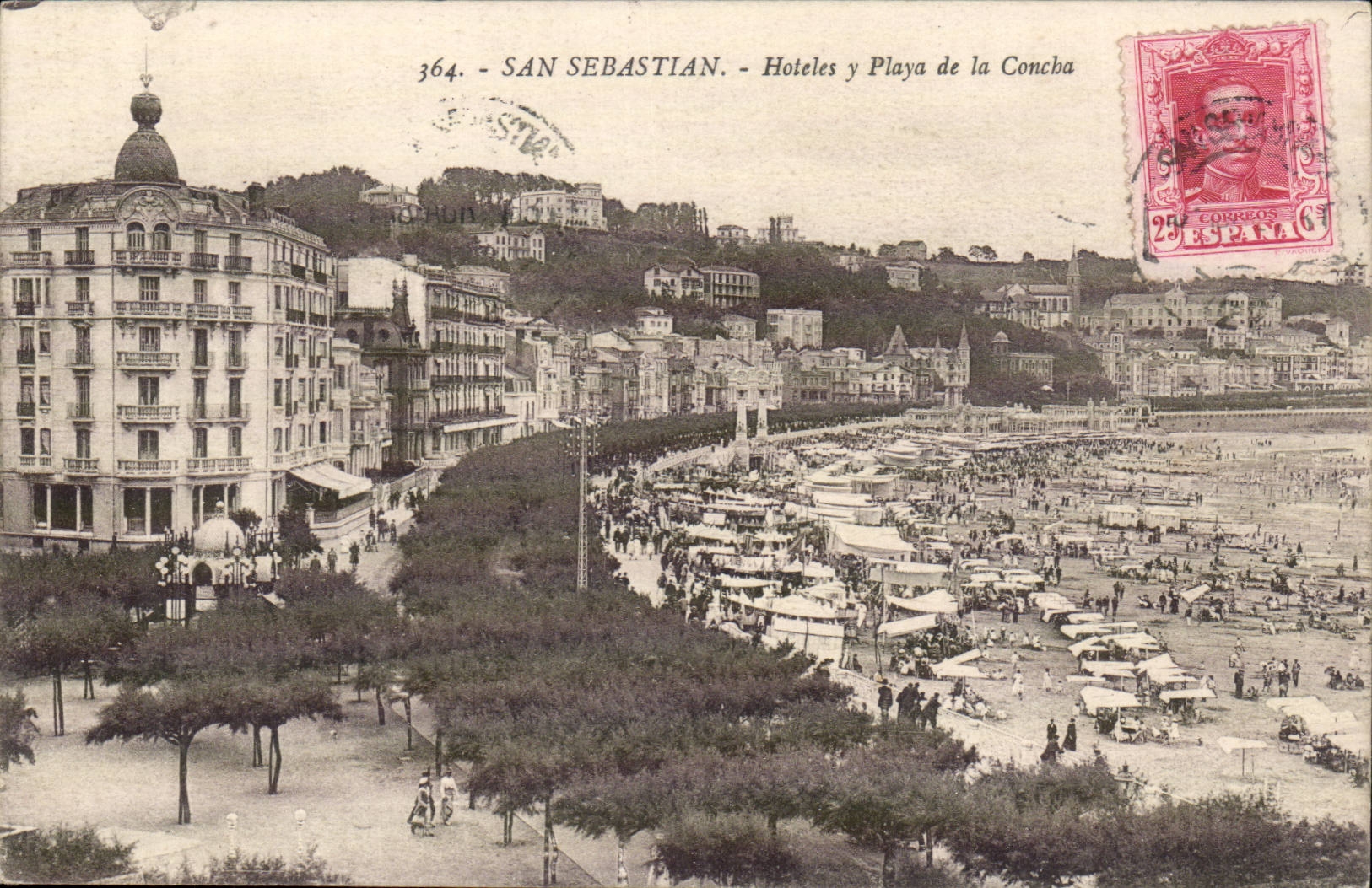 Espagne CPA San Sebastian Hoteles y Playa de la Concha