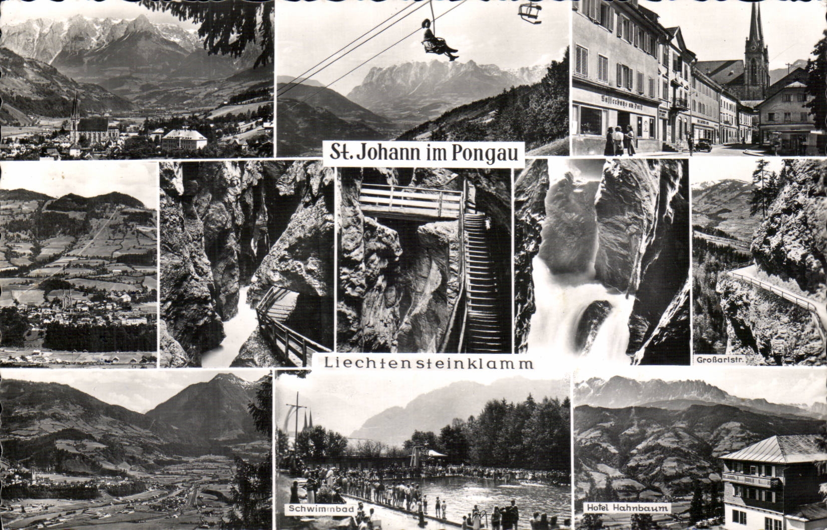 CPA St Johann im Pongau Liechtenseinklamm