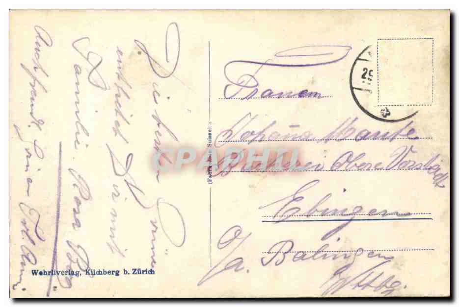 CPA Schaffhausen Kreuzgang am Munster — Rückseite