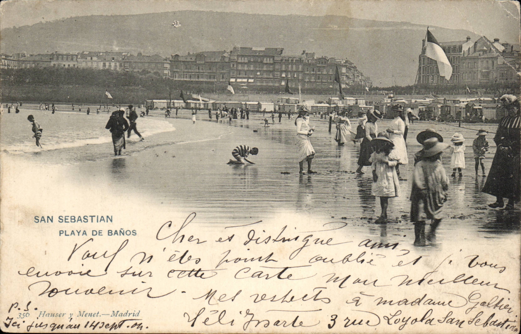 CPA sAn Sebastian Playa de Banos