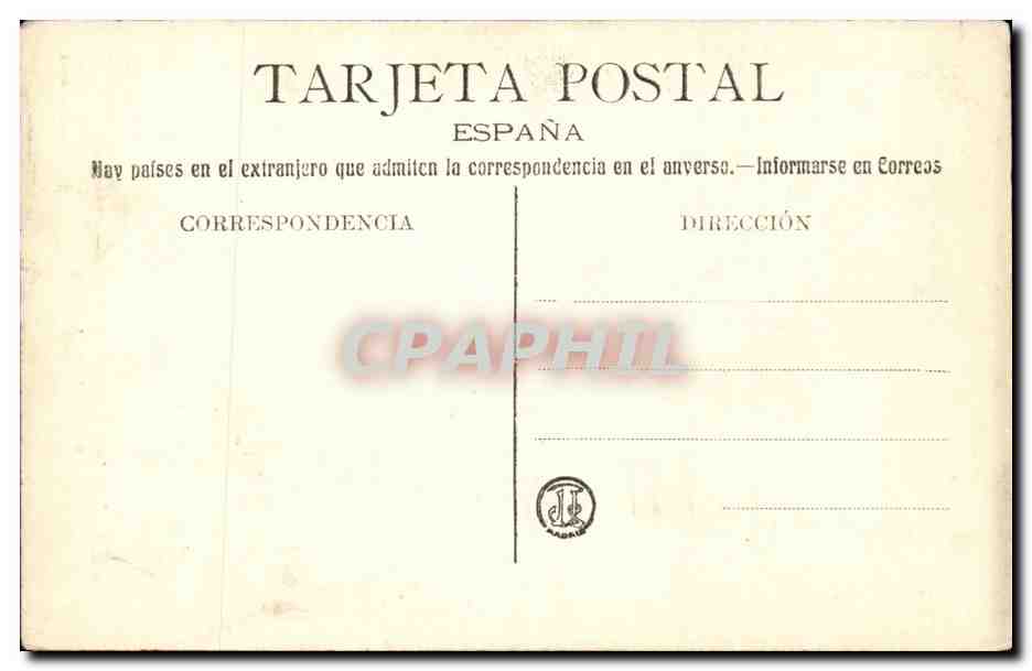 CPA Valencia Portada de la Lonja — Rückseite
