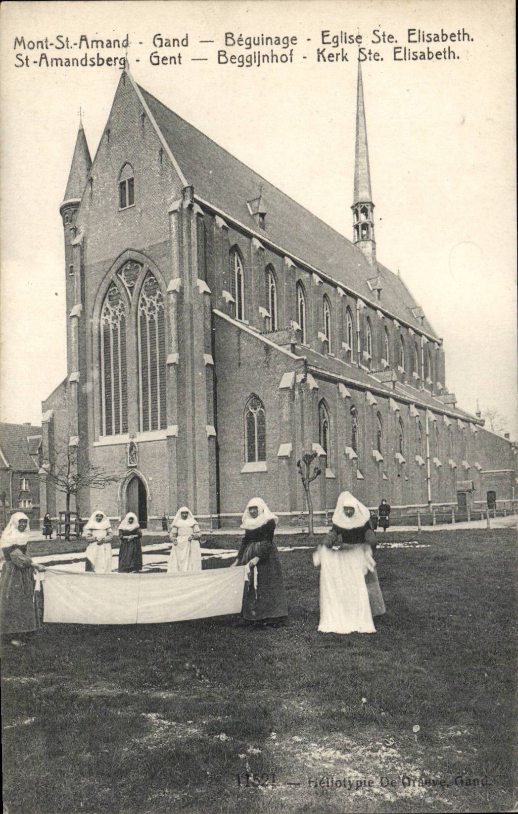 Belgie Belgique Mont Saint Amand Gand Elgise Ste Elisabeth CPA