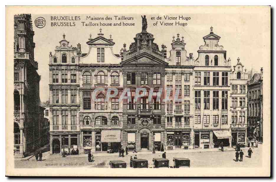 Belgie Belgique Bruxelles CPA MAison des tailleurs et de Victor Hugo