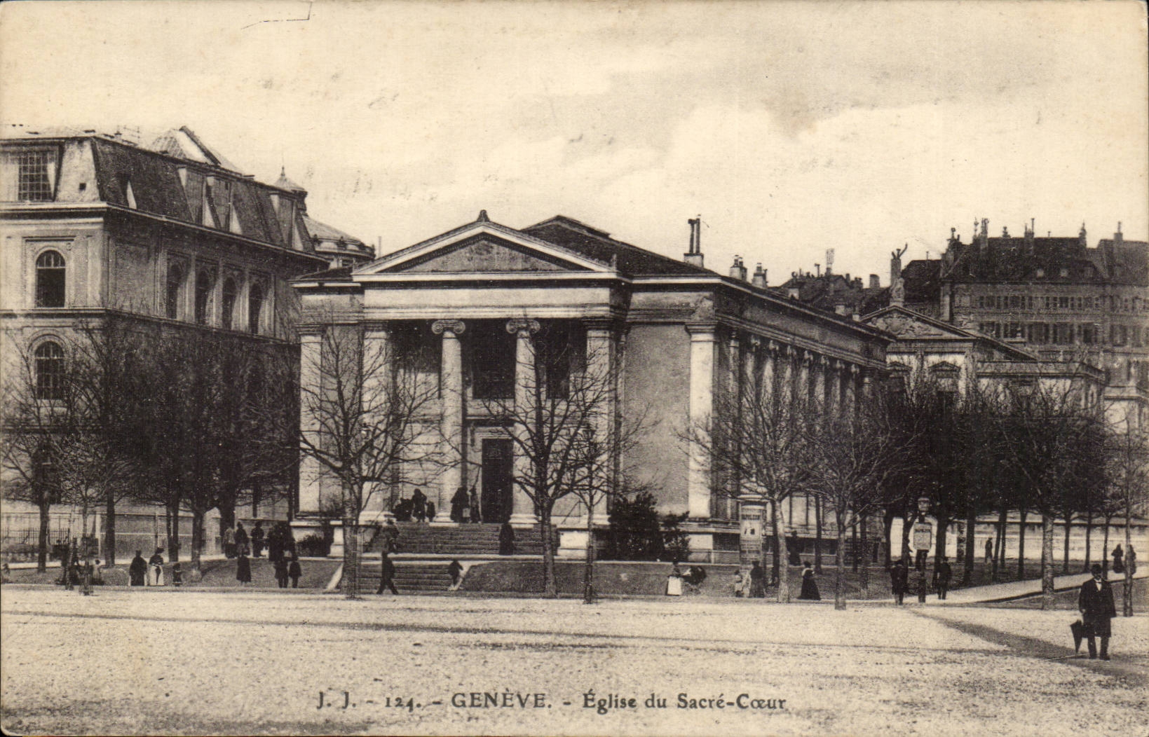 Suisse Geneve CPA Eglise du Sacre Coeur