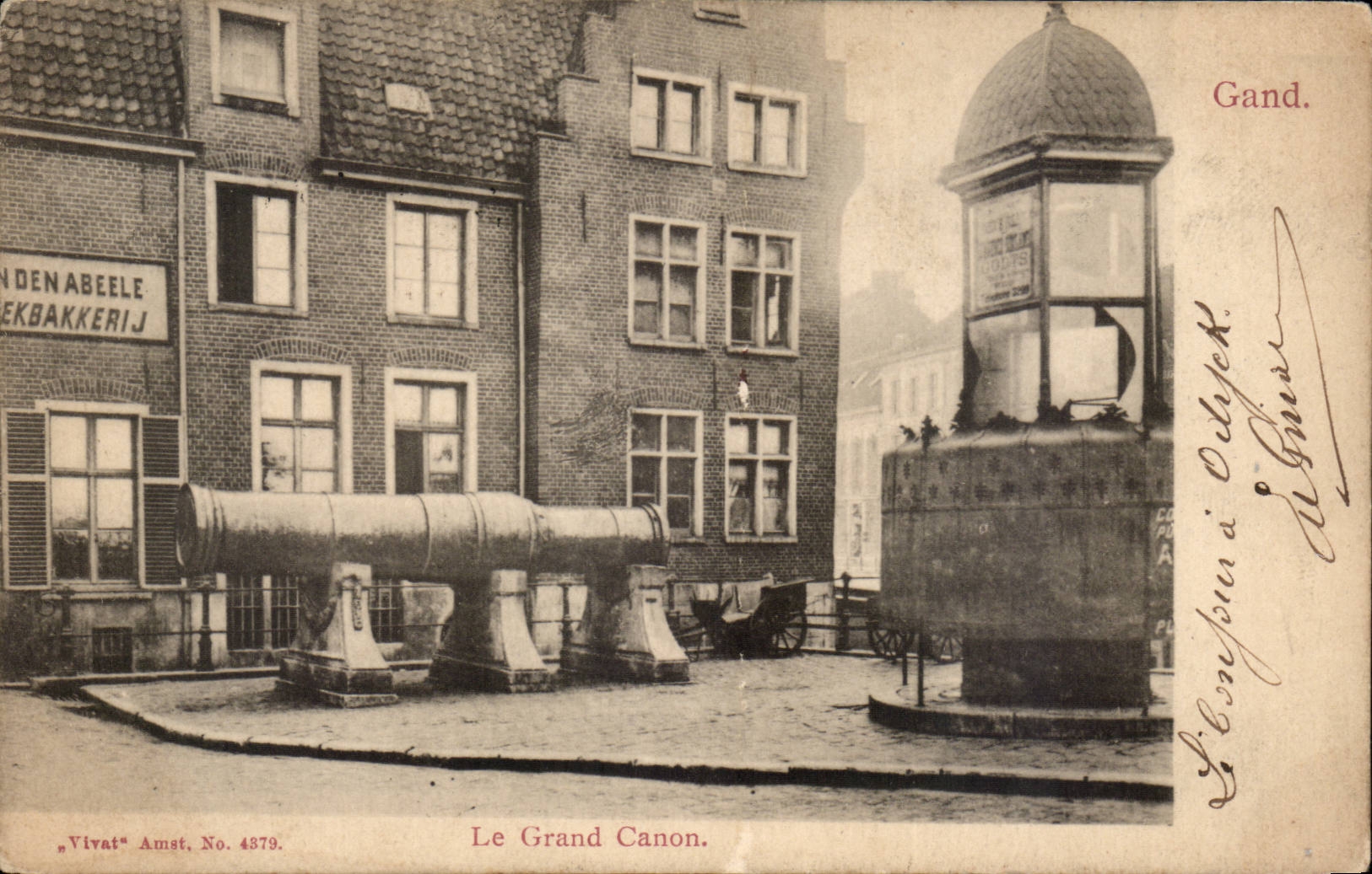Belgique Gand CPA Le grand canon