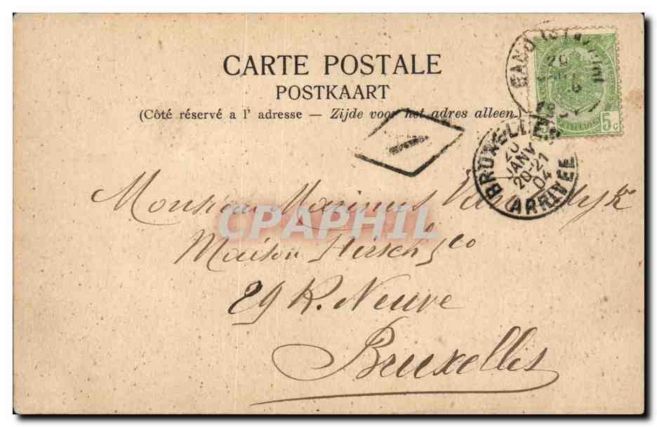 Belgique Gand CPA Le grand canon — Rückseite
