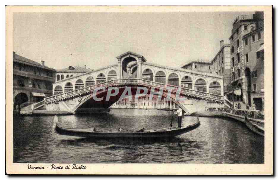Italie Italia Venezia CPA Ponte di Rialto
