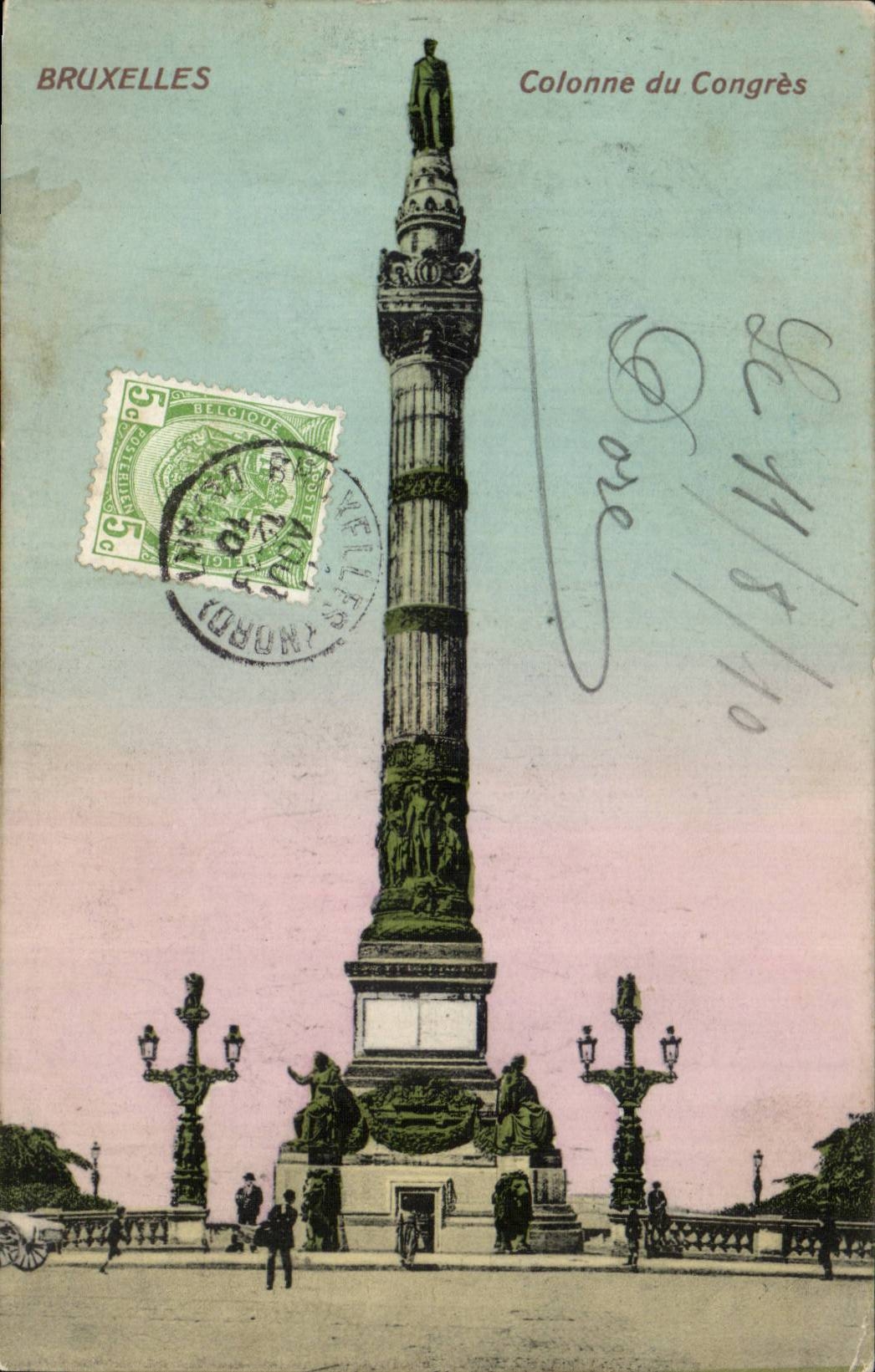 Belgique Bruxelles CPA Colonne du congres