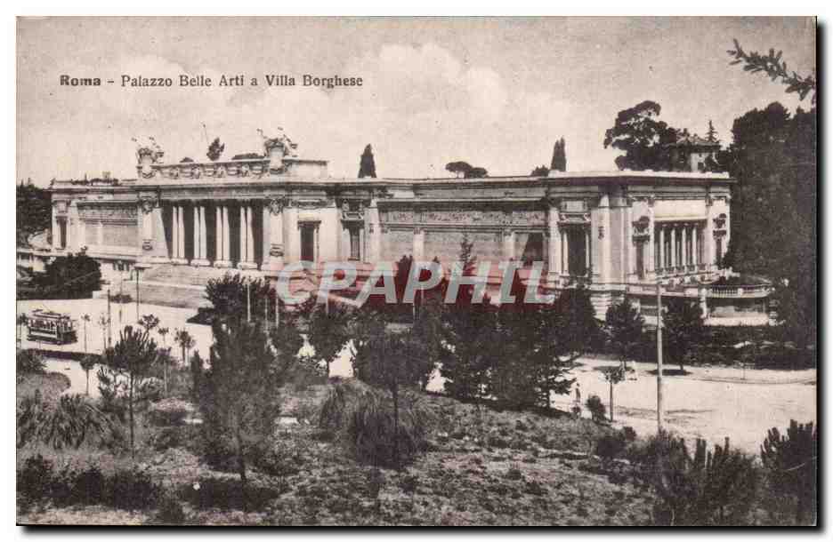 Italie Italia Roma CPA Palazzo Bell aRti a Villa Borghesse
