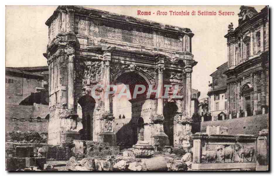 Italie Italia Roma CPA Arco triomfale di Settimio Severo