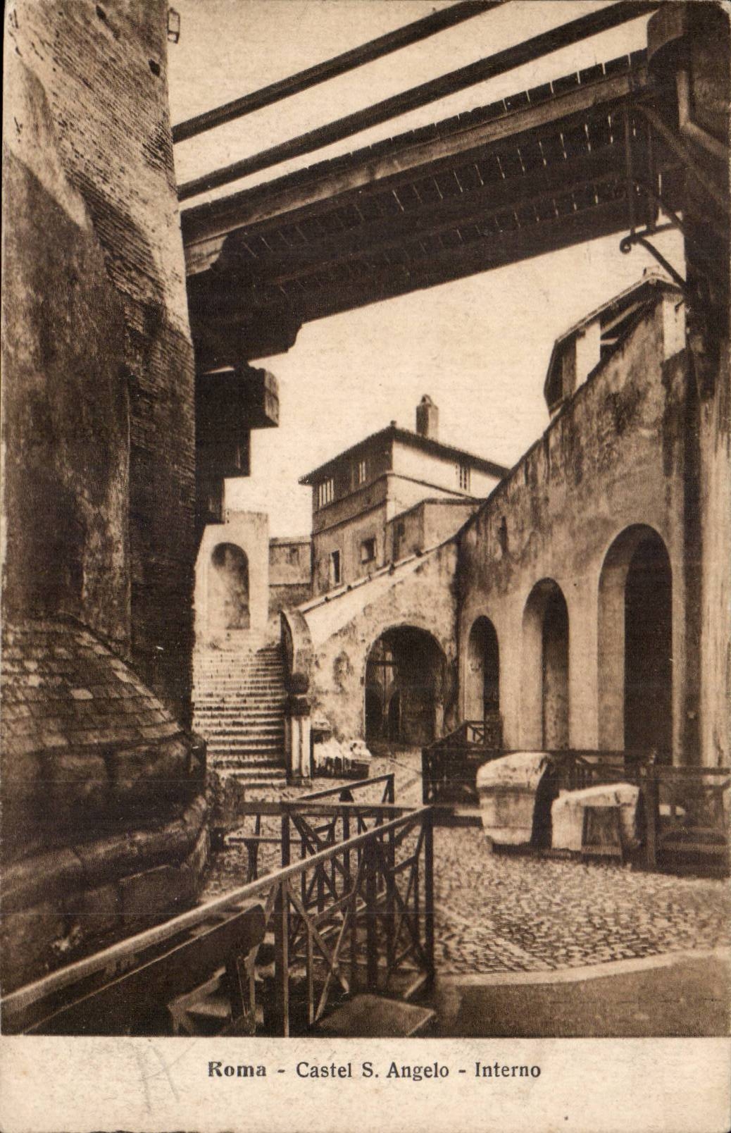 Italie Italia Roma CPA Castel S Angelo Interno