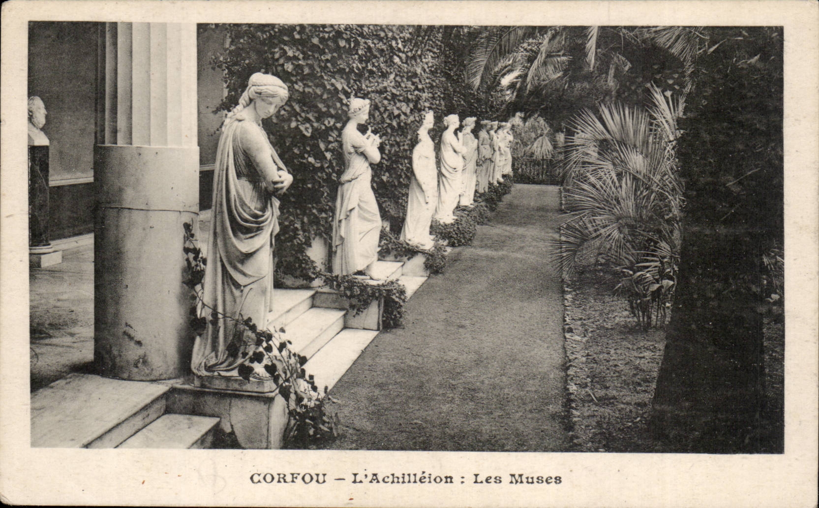 Grece Greece Corfou CPA L'Achilleton Les Muses