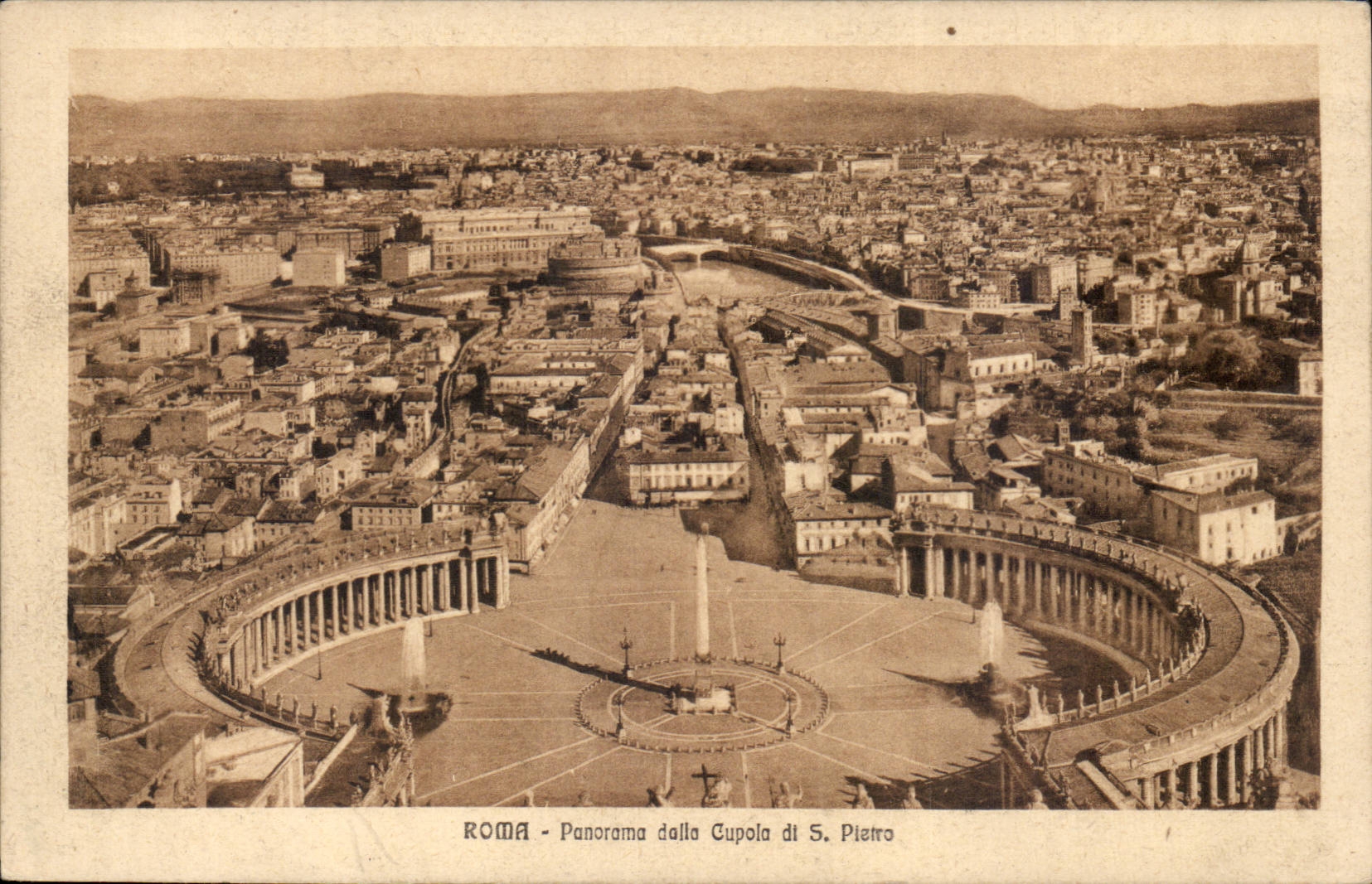 Italie Italia Roma CPA Panorama dalla Cupola di S Pietro