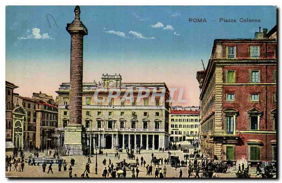 Italie Italia Roma CPA Plazza Colonna