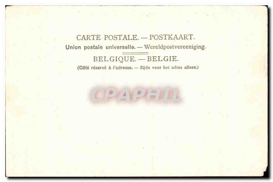 Belgique Anvers CPA Embarcadere et musee de Steen — Back