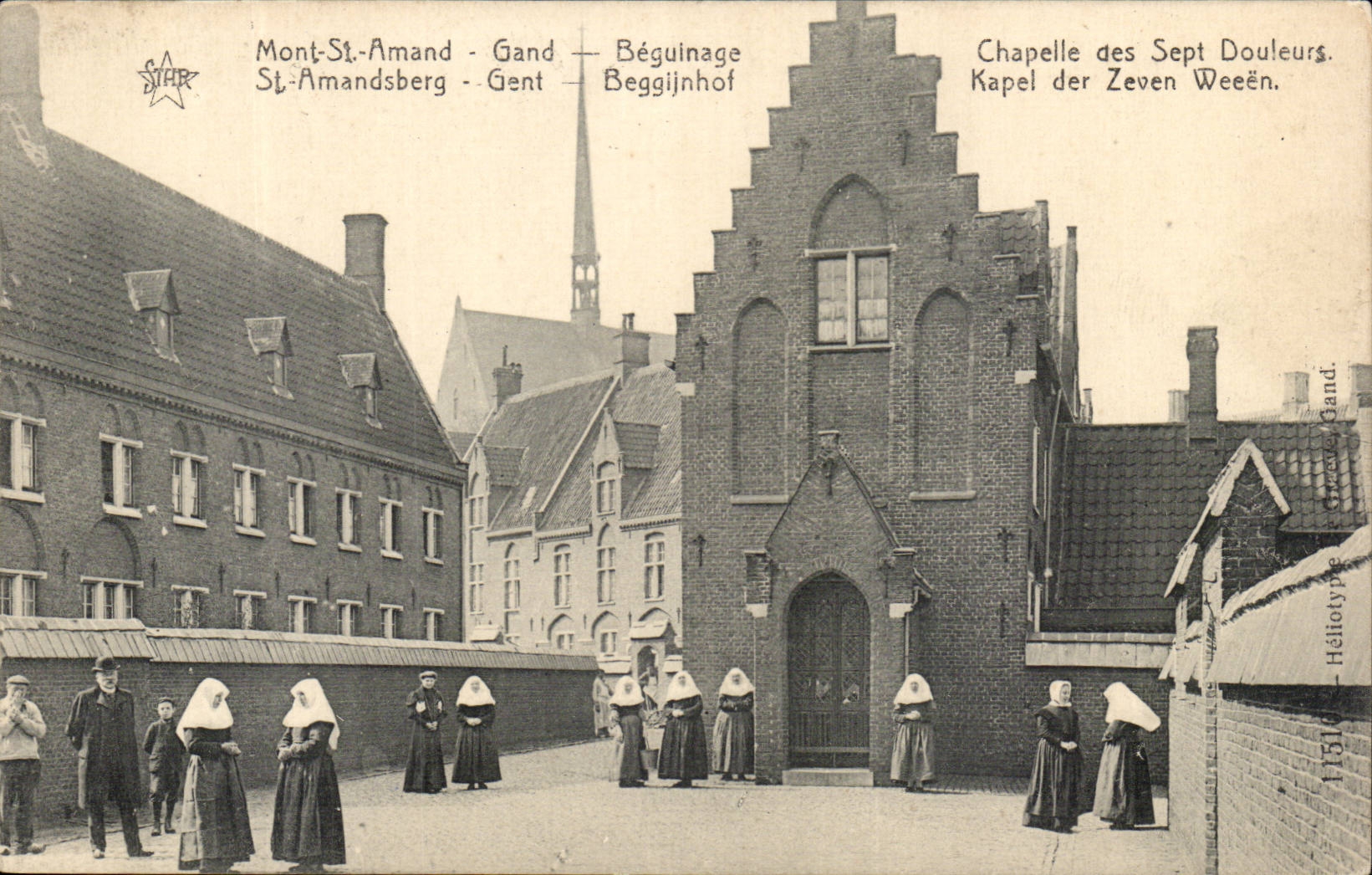 Belgique Mont Saint Amand CPA Gand Beguinage Chapelle des Sept douleurs