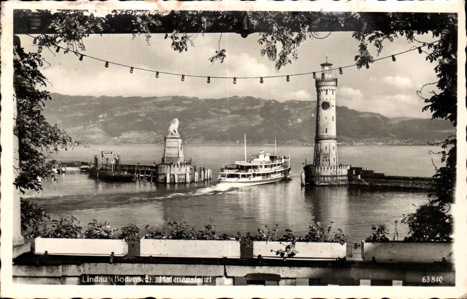 Lindau CPM Bondesee Hafensausfahrt (phare lighthouse)