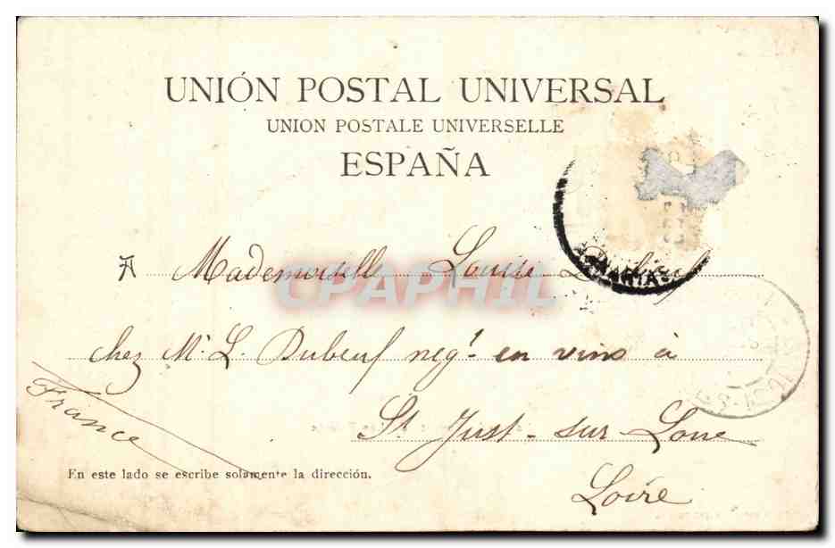Espagne Spain Espana Barrio de Vegueta de Las Palams  — Back