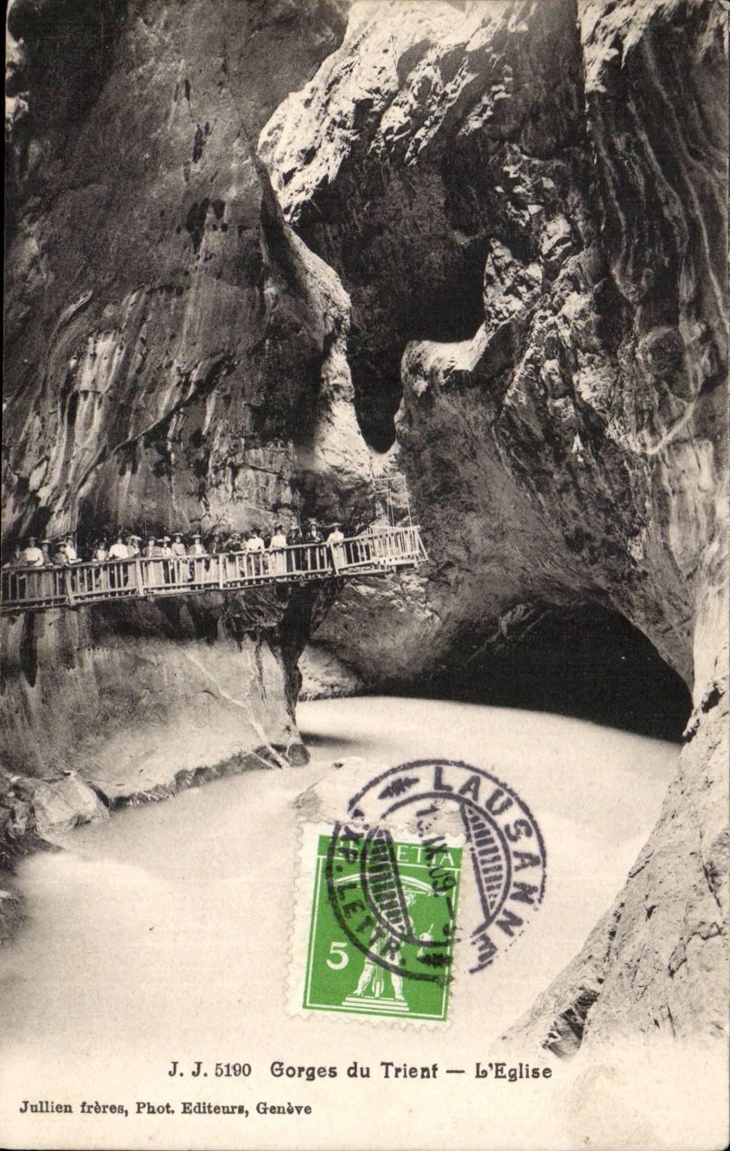 CPA Suisse Gorges du trient L'eglise