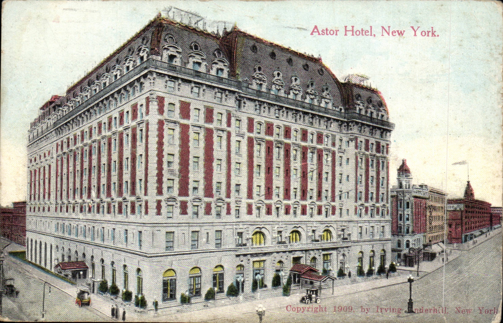 Etats unis CPA Astor Hotel New York