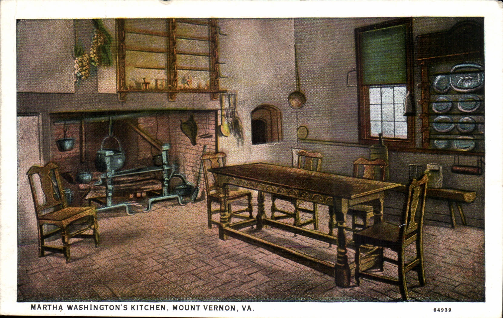 Etats unis Martha Washington's kitchen Mount Vernon VA