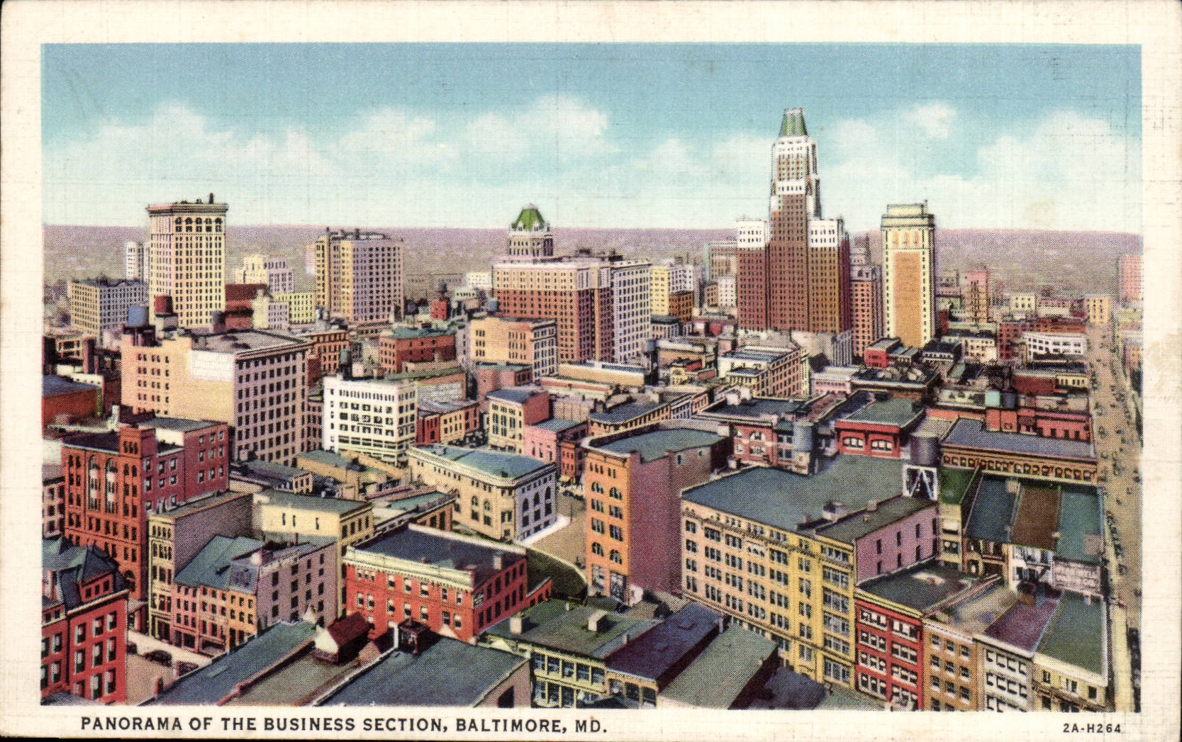 Etats unis CPA Panorama of the business section Baltimore MD