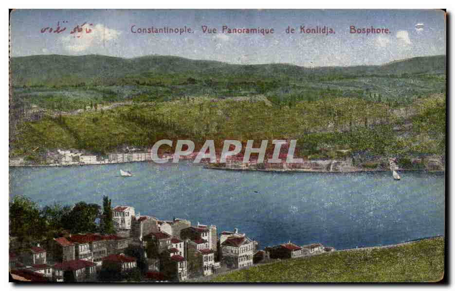 Turquie turkey Constantinople Vue panoramique de Konlidja Bosphore