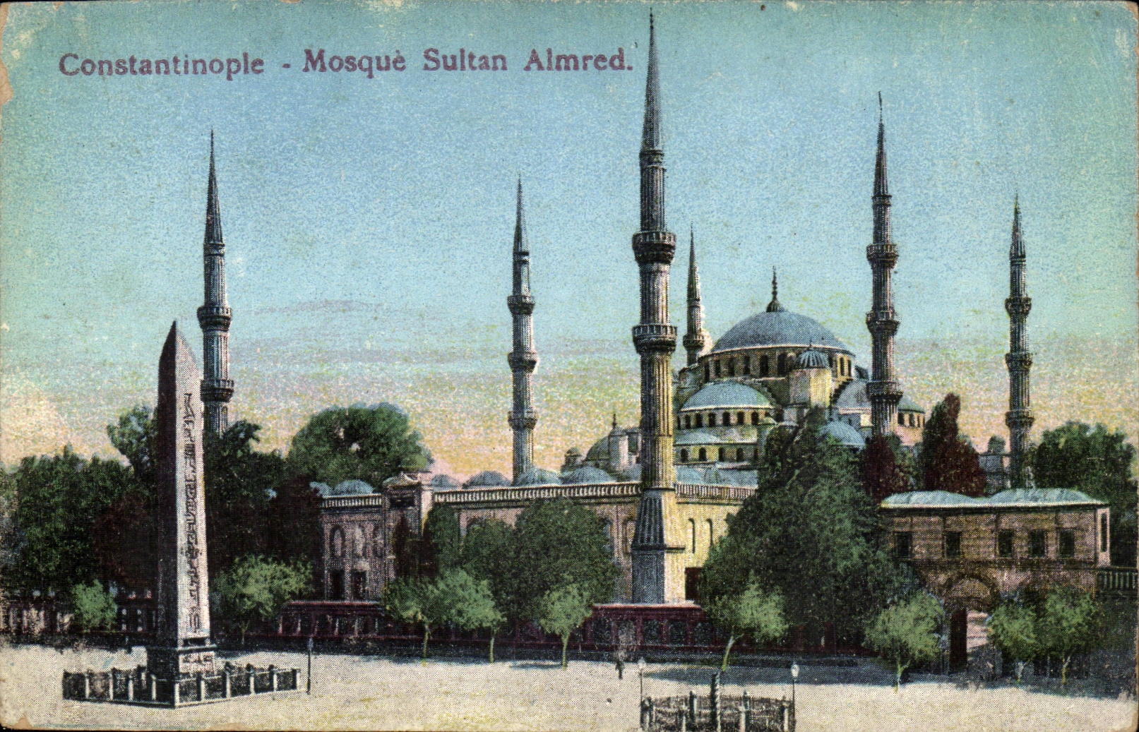 CPA Turquie Turkey Constantinople Mosque Sultan ahmed
