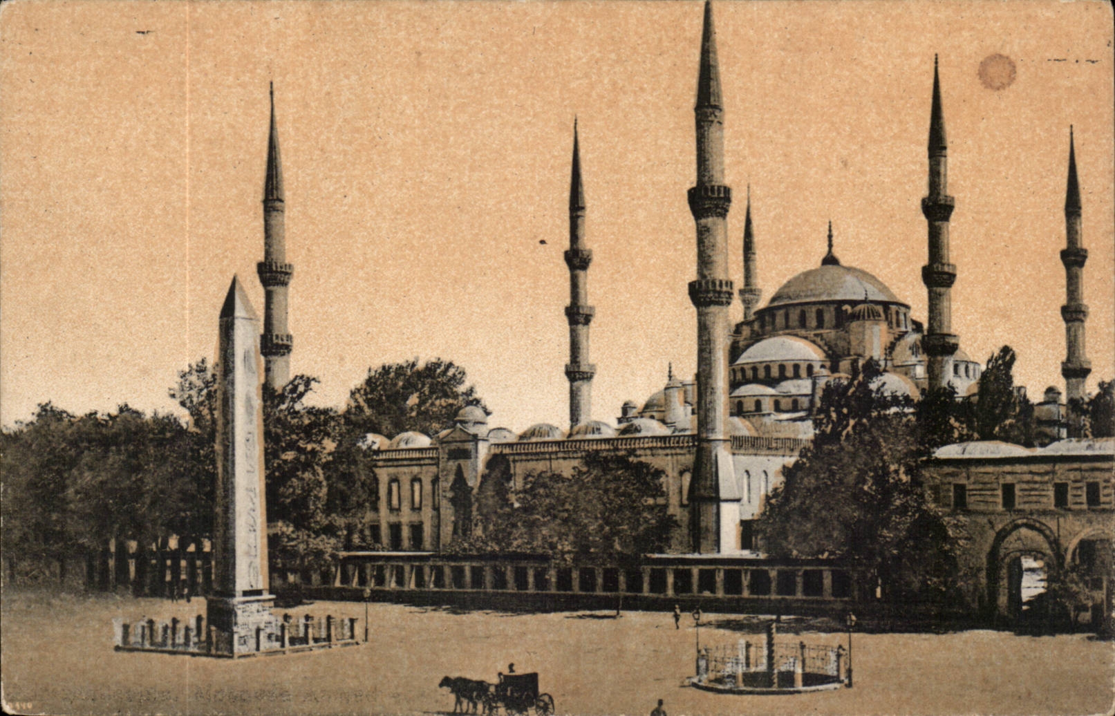 Turquie Turkey Constantinople CPA Mosquee du sultan Ahmed et l'hippodrome