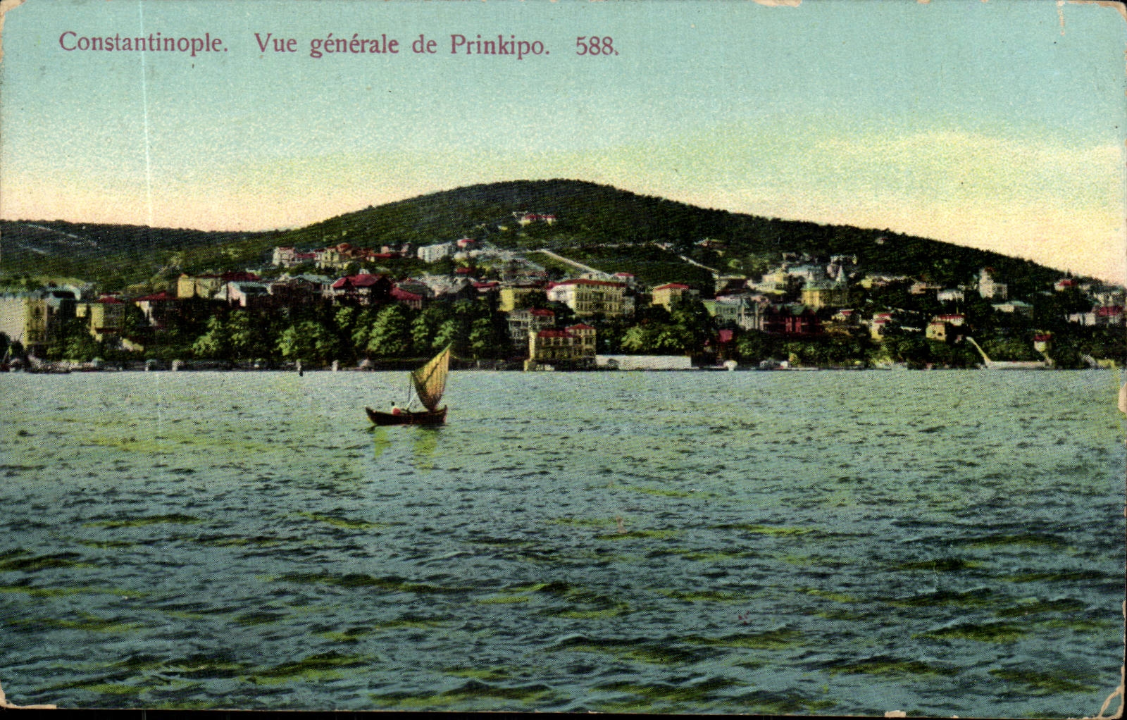 Turquie Turkey Constantinople CPA Vue generale du Prinkipo