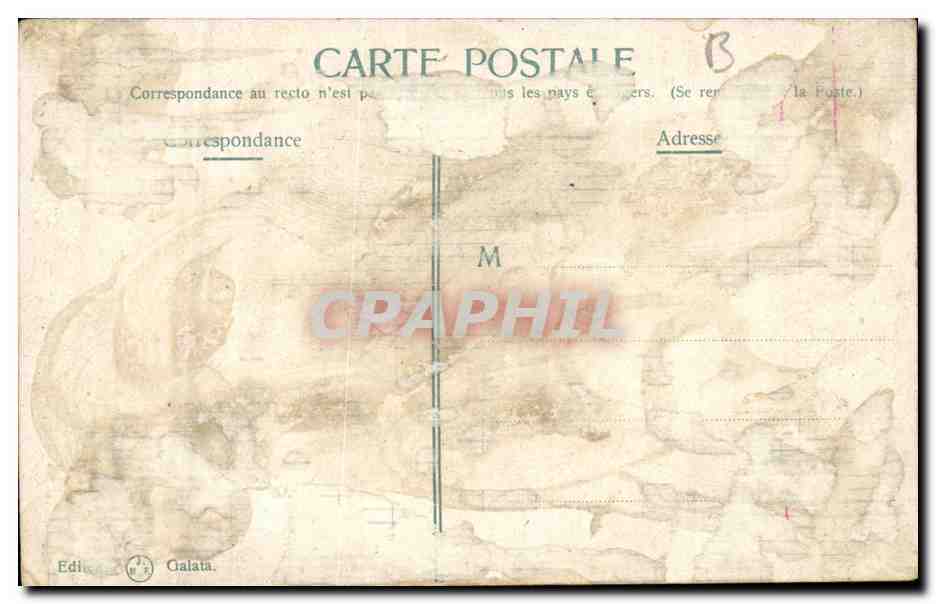 Turquie Turkey Constantinople CPA Vue generale du Prinkipo — Verso
