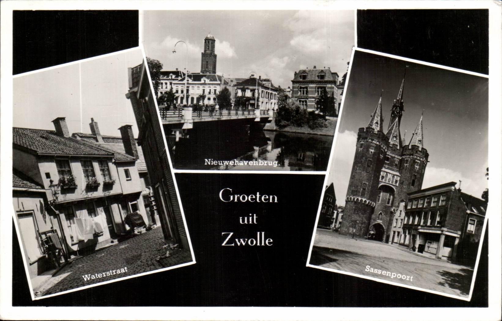 Pays Bas CPA Groeten uit Zwolle Waterstraat Sassenpoort