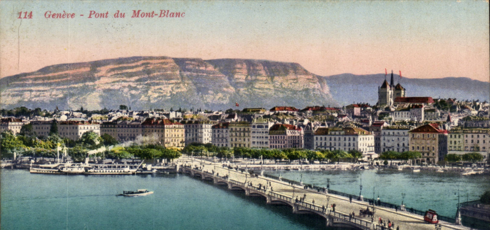 Suisse - Schweiz - Geneve - Geneva - Pont du Mont Blanc - - CPA 