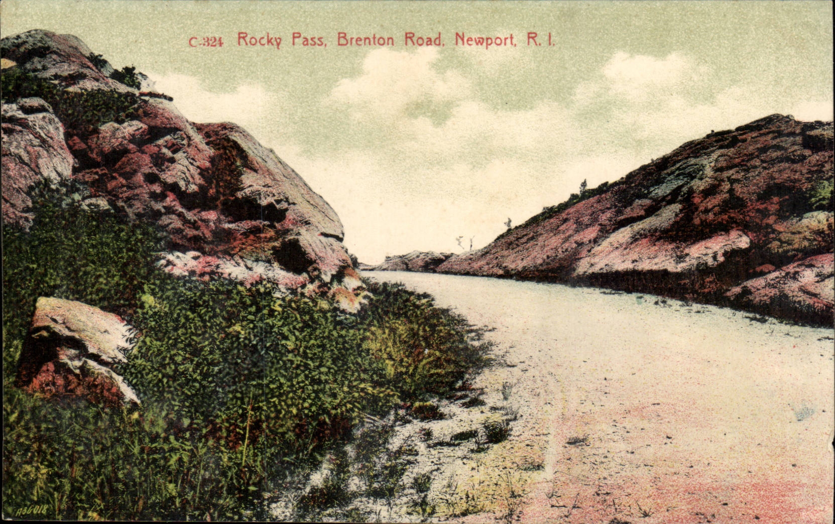 Etas Unis - USA - Rhode Island - Newport - Rocky Pass - Brenton Road - - CPA 