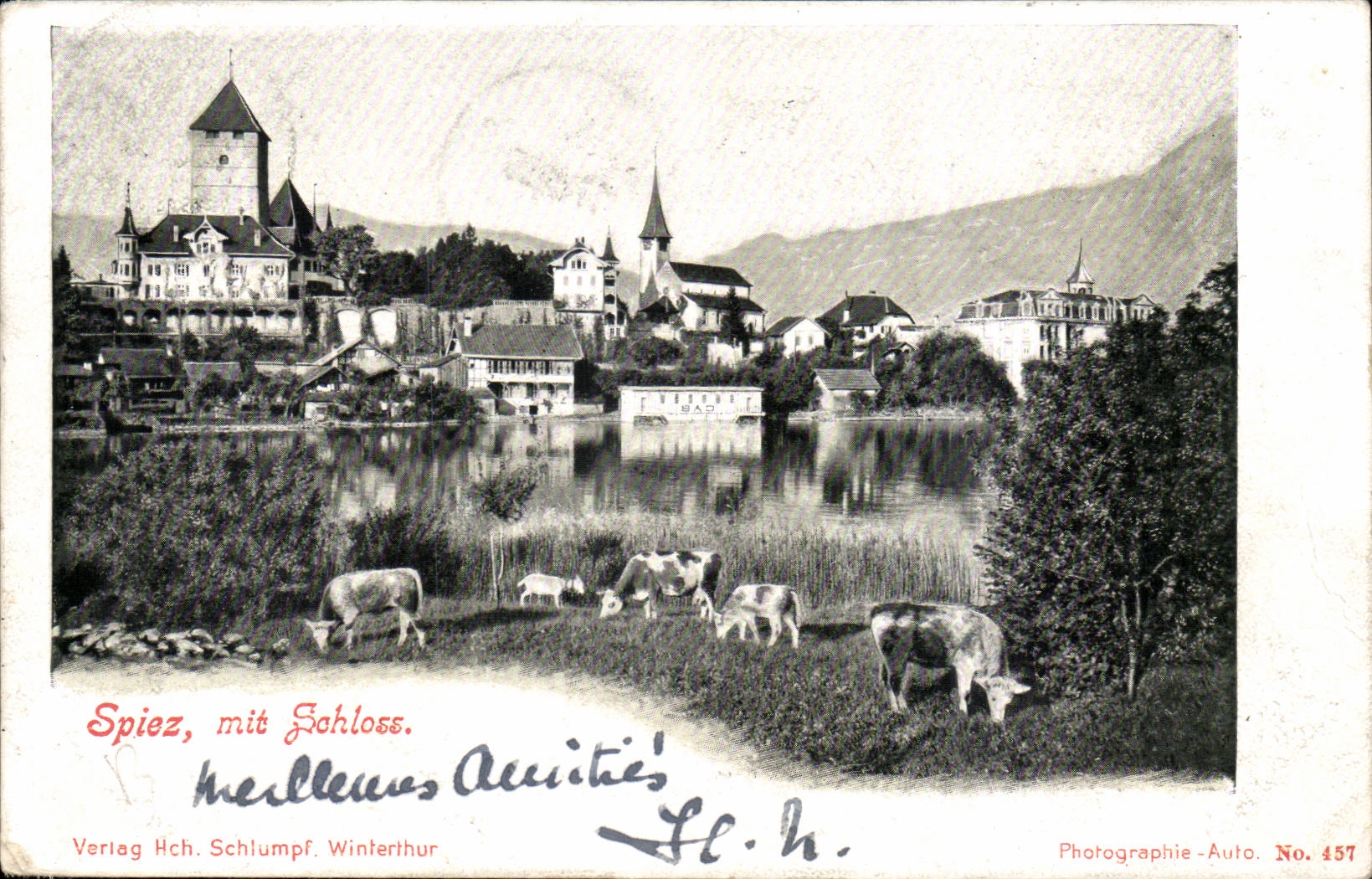 Austrich - Austria - Spiez mit Schloss - CPA 