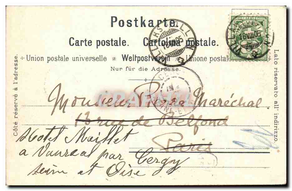 Austrich - Austria - Spiez mit Schloss - CPA  — Rückseite