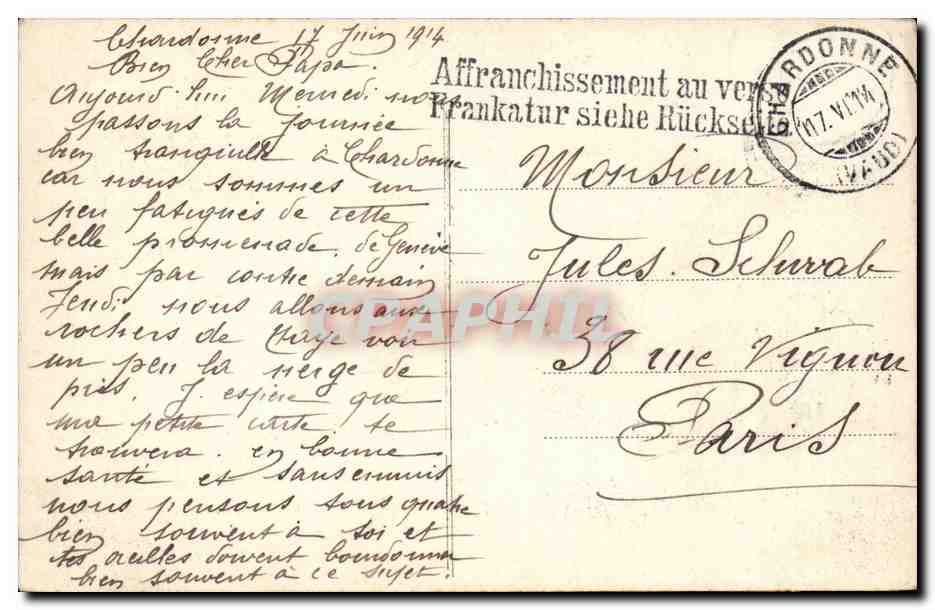 Suisse - Schweiz - Geneve - Monument Brunswick - enfant - CPA  — Rückseite