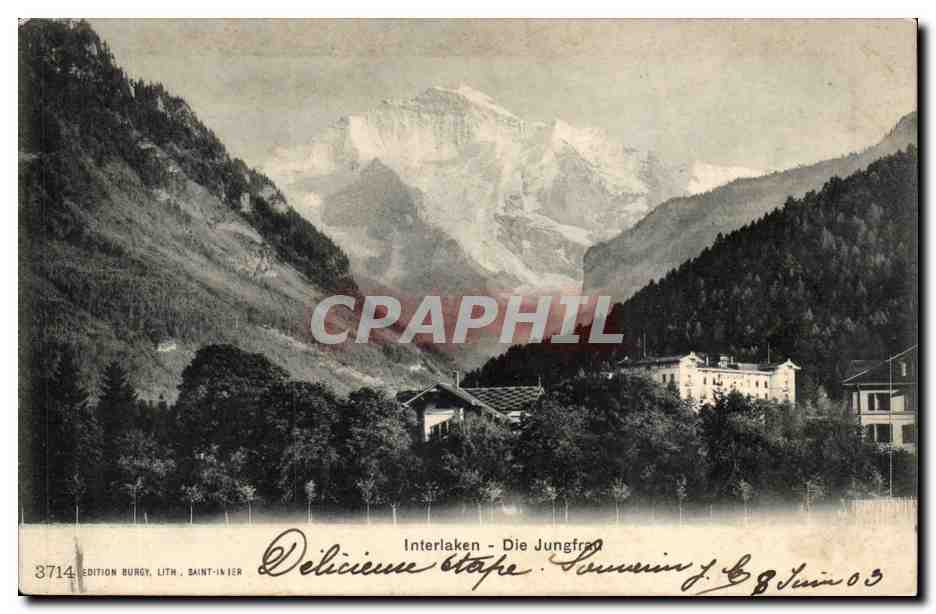 Suisse - Schweiz - Interlaken - Die Jungfrau - Bern - - CPA 