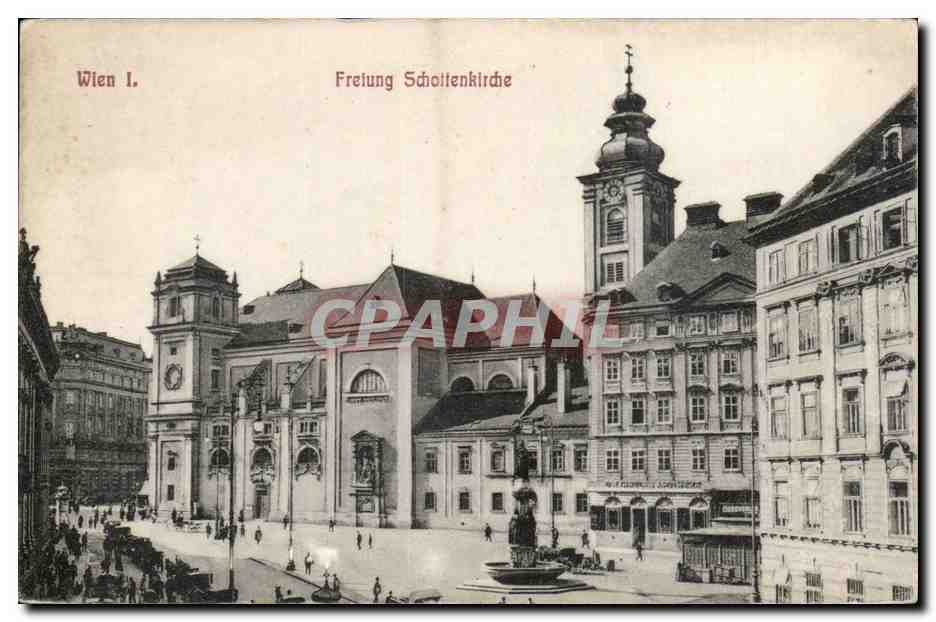 Autriche Austria Wien CPA Freiung Schottenkirche