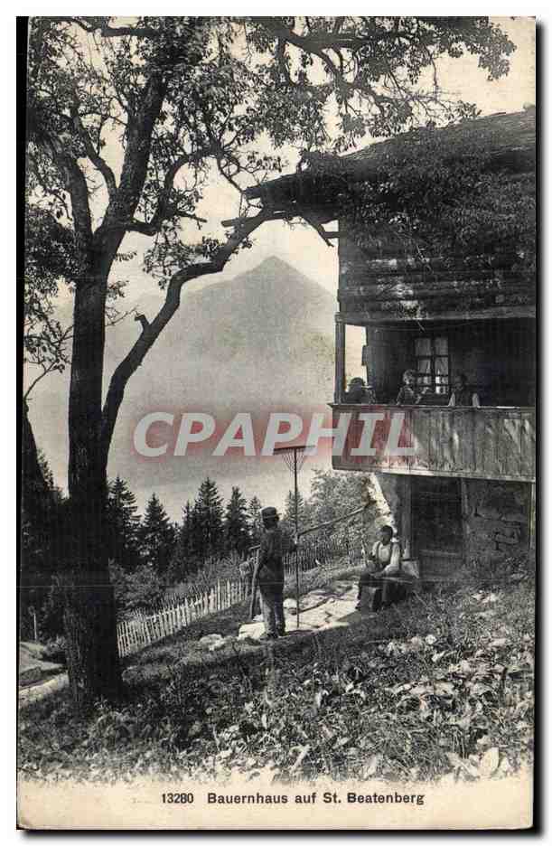 Suisse CPA Bauernhaus auf ST Beatenberg