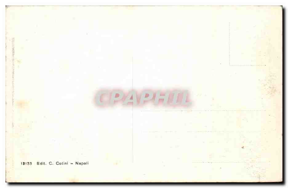 Italie Italia Napoli CPA Palazzo Reale — Rückseite
