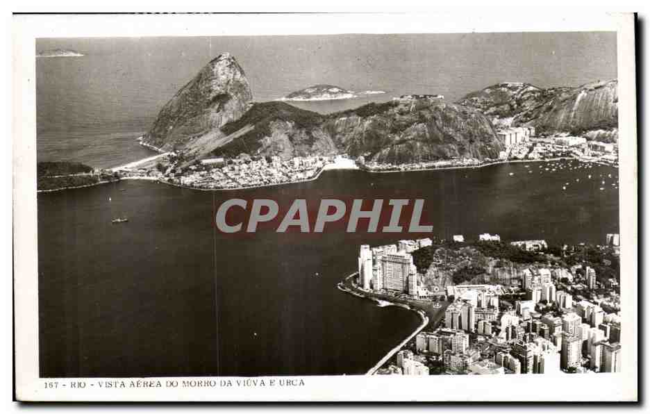 Rio - Vista Aérea do Morro da Viúva e Urca — Éd. Tradimex do Brasil n° 167