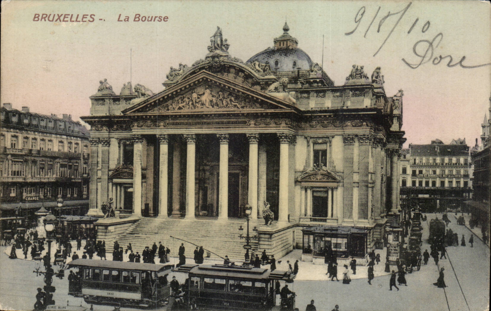 Belgie Belgique BRuxelles CPA La bourse