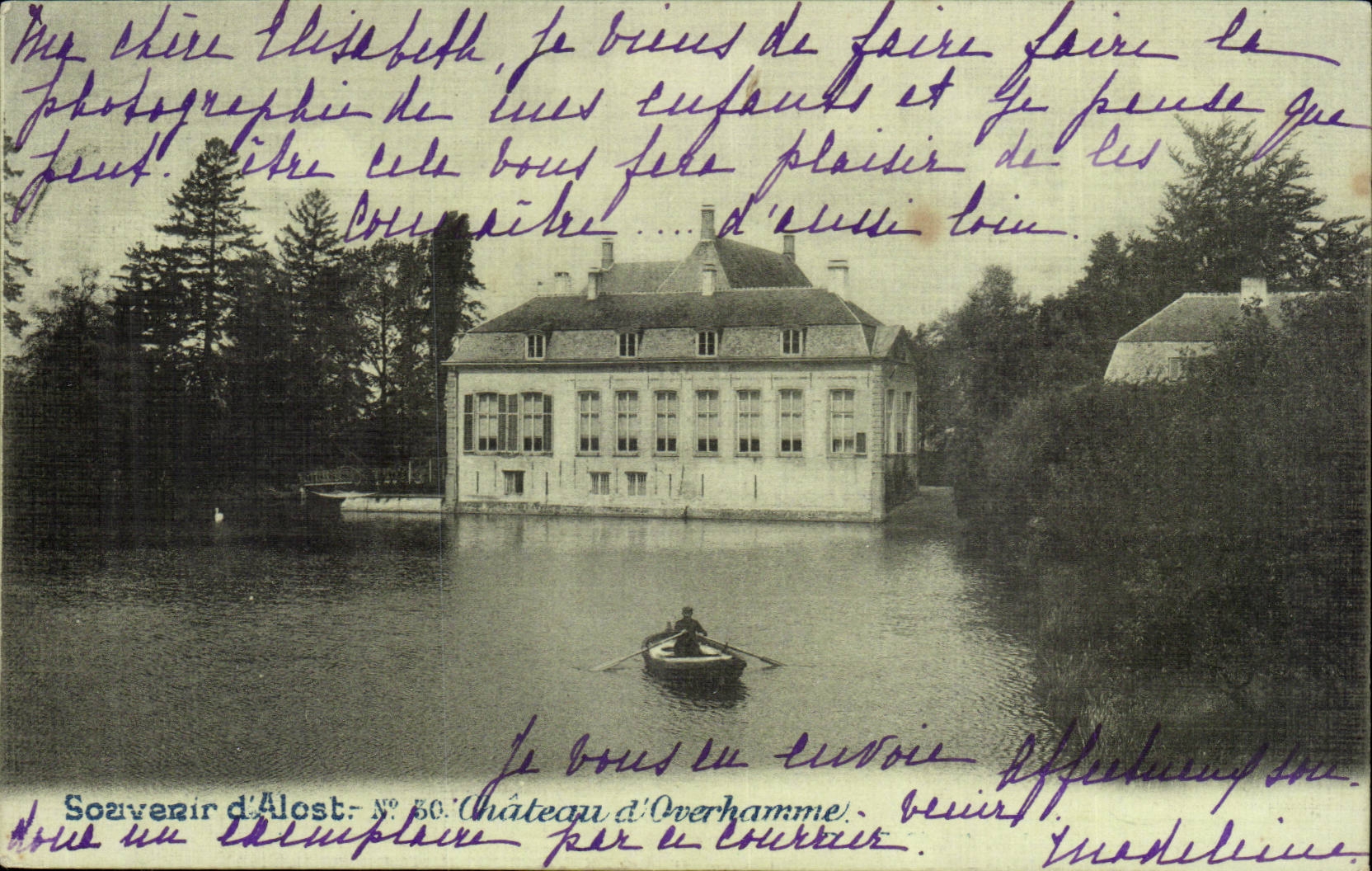 Château d'Overhamme — Souvenir d'Alost, N° 50 — éditeur Alost