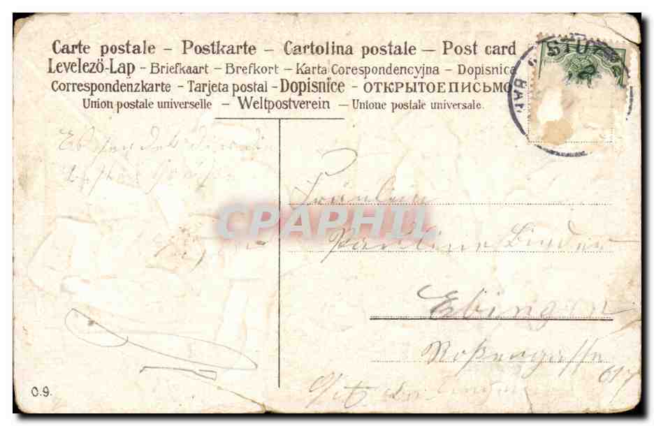 Fete - Pacques - Froeliche Ostern - eier - oeufs - CPA  — Rückseite