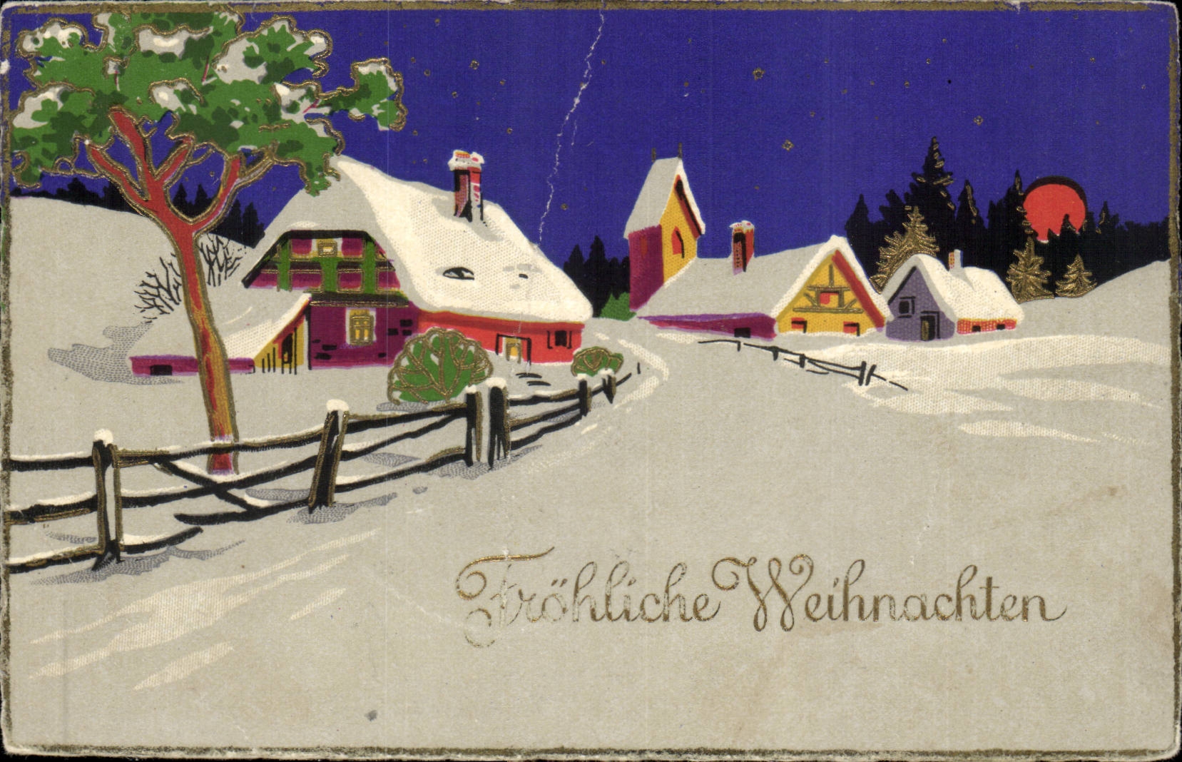 Fete - Noel - Froehliche Weihnachten - CPA 